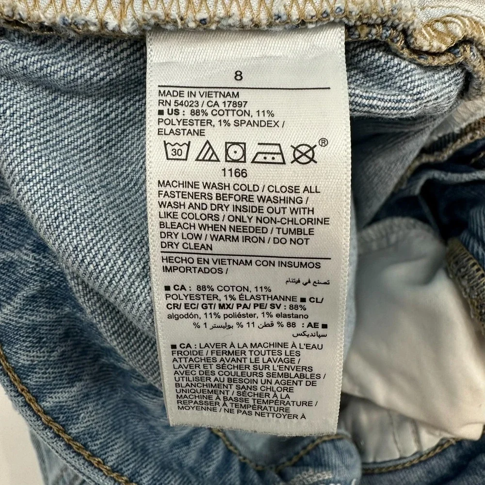 Old Navy Jeans Womens 8‎ Blue High Rise OG Straight Leg Secret Smooth Pockets
